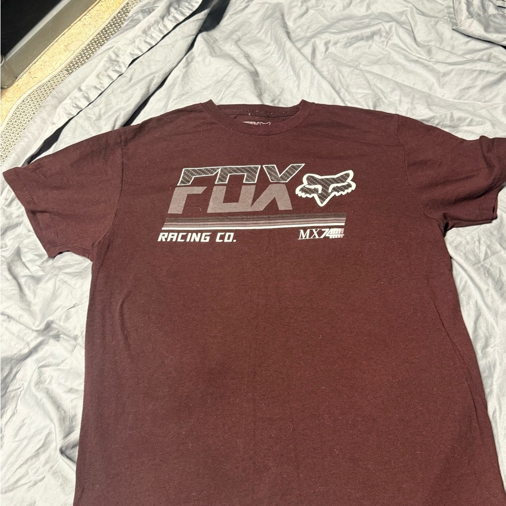 Fox Men's Maroon Graphic T-Shirt